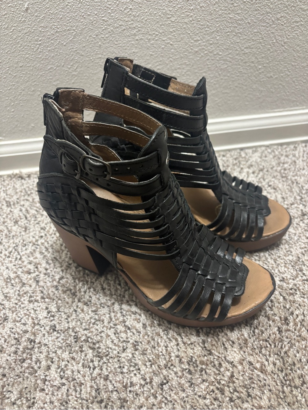 Huarache Wedge Sandal Heel